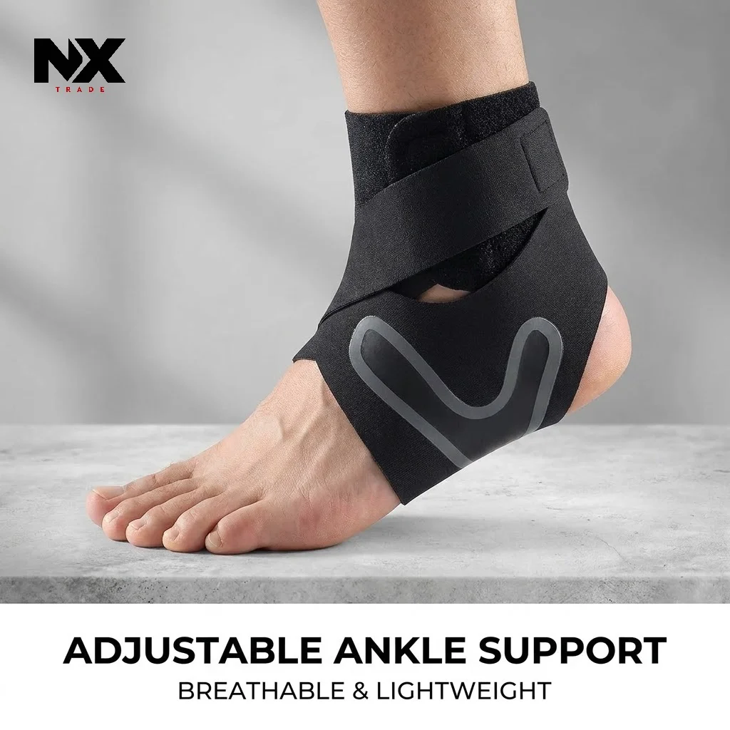 Plantar X Wrap Adjustable Ankle Support Sleeve - Image 5