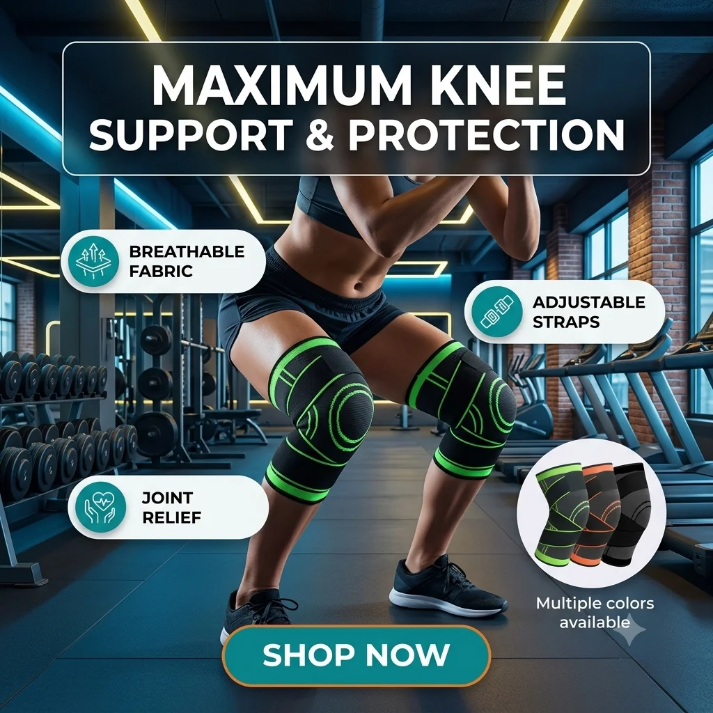 Premium 3D Adjustable Knee Support Brace - Image 2