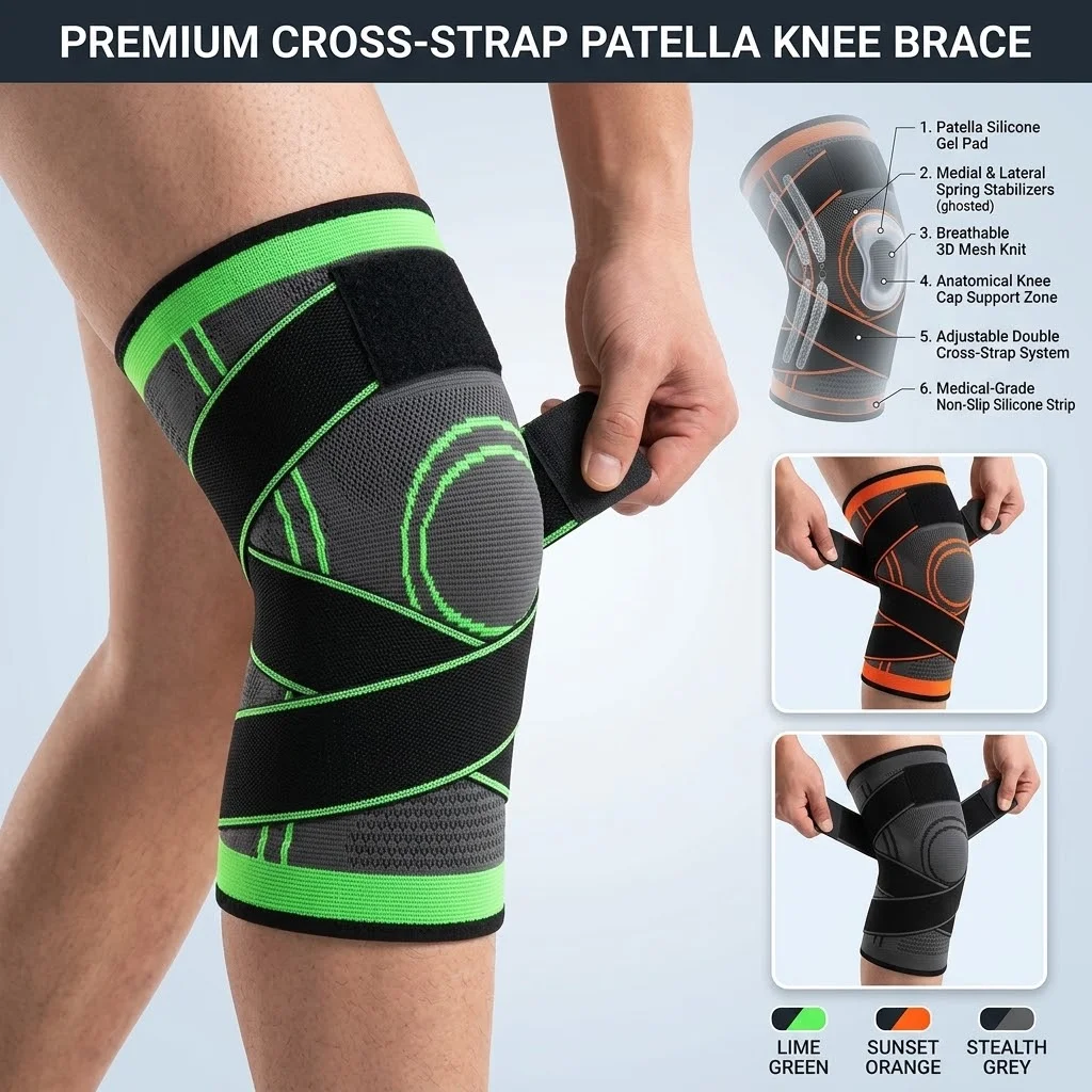 Premium 3D Adjustable Knee Support Brace - Image 5
