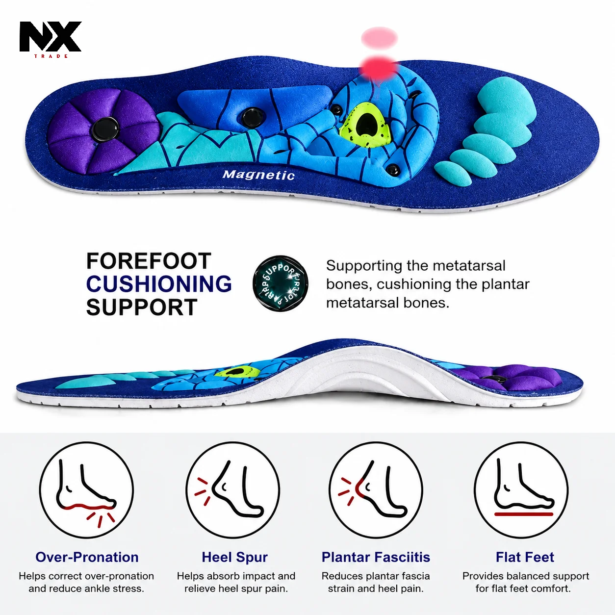 Premium Magnetic Acupressure Massage Insoles - Image 3