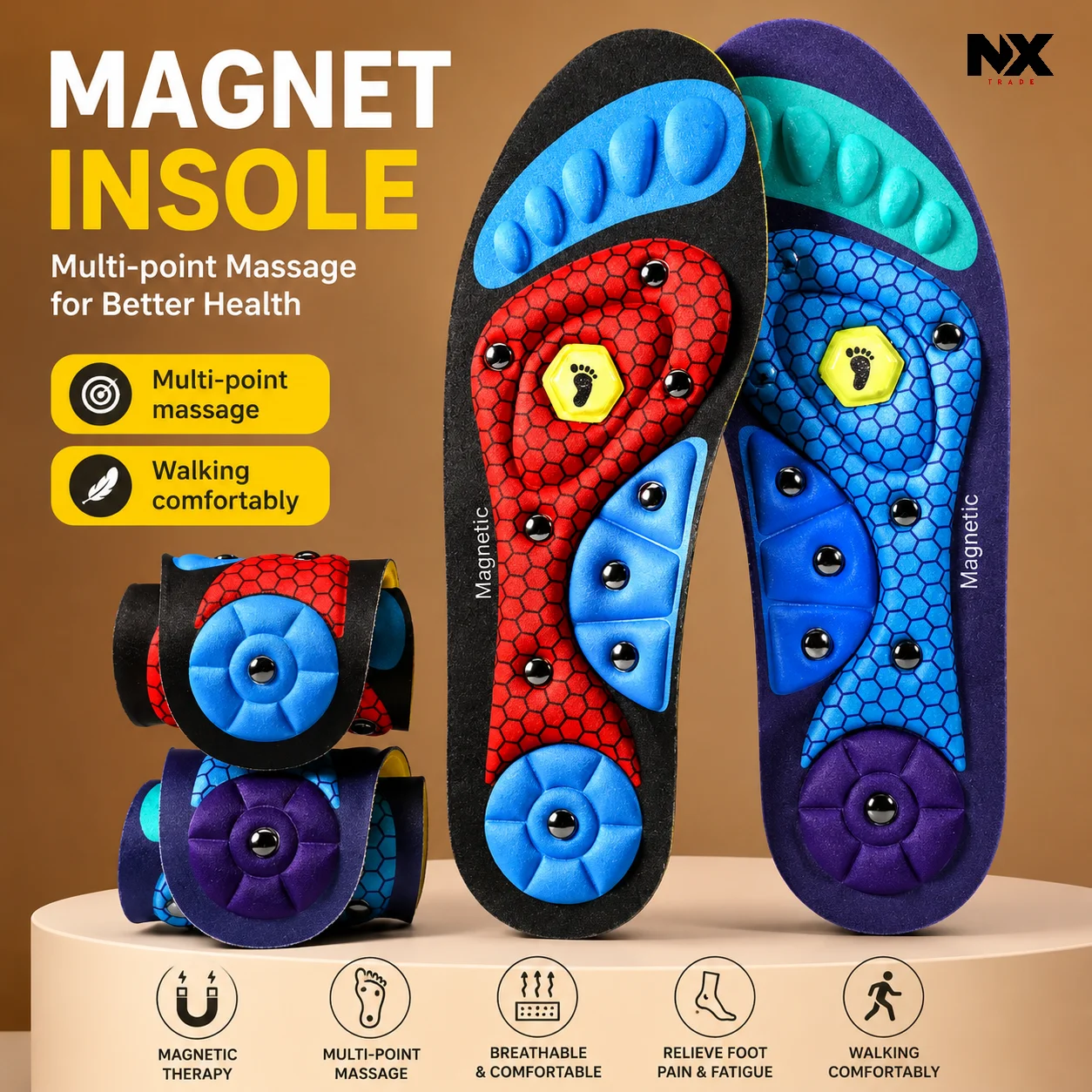 Premium Magnetic Acupressure Massage Insoles - Image 2
